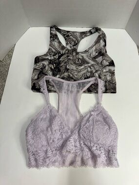 Athletic Bralette & Lace Cami Set Aerie & Zella Size Small